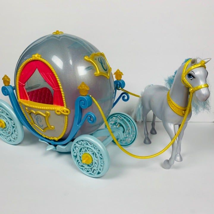 Detail Barbie Cinderella Carriage And Horse Nomer 31