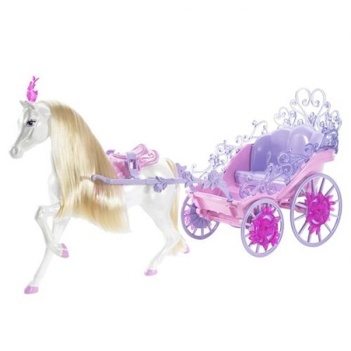 Detail Barbie Cinderella Carriage And Horse Nomer 32