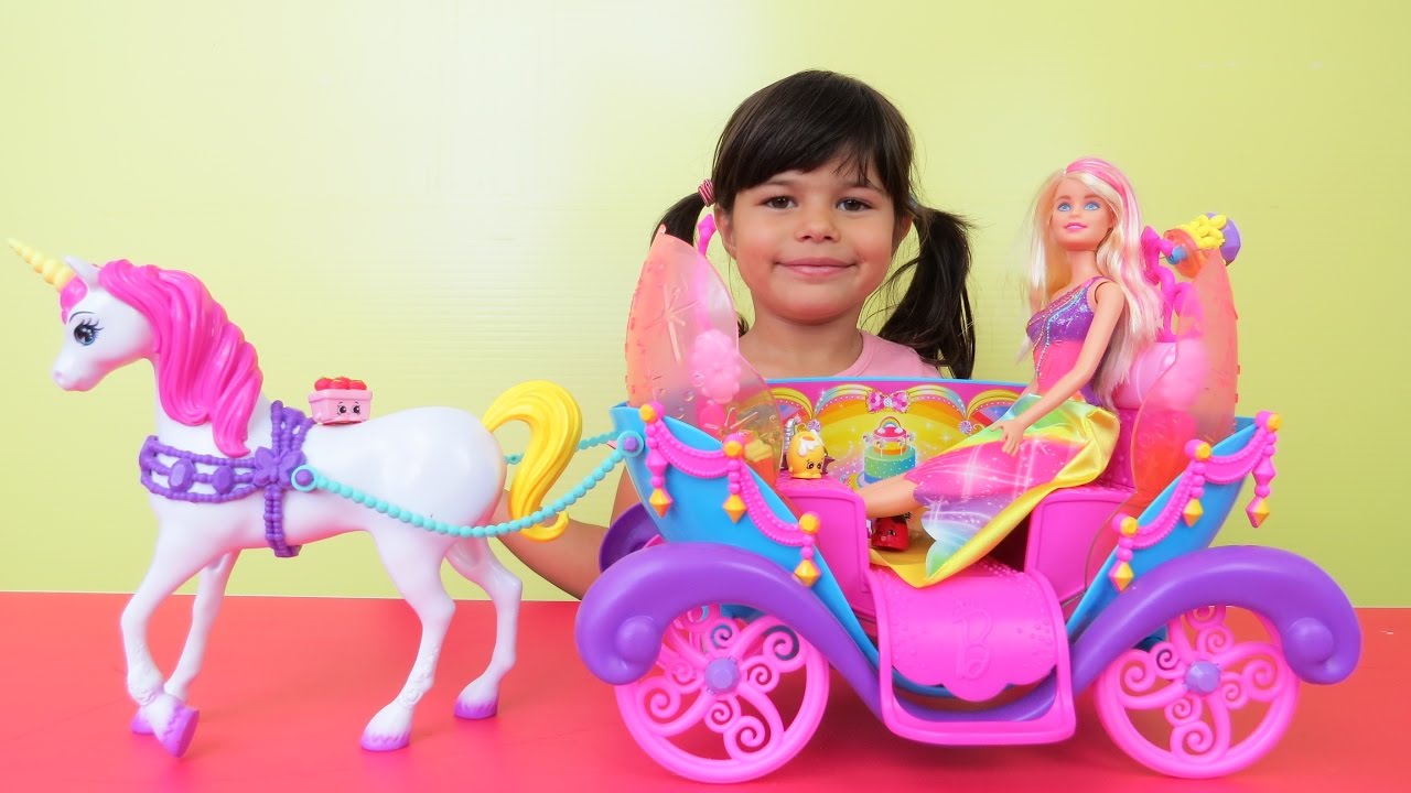 Detail Barbie Cinderella Carriage And Horse Nomer 38