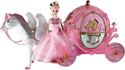 Detail Barbie Cinderella Carriage And Horse Nomer 45