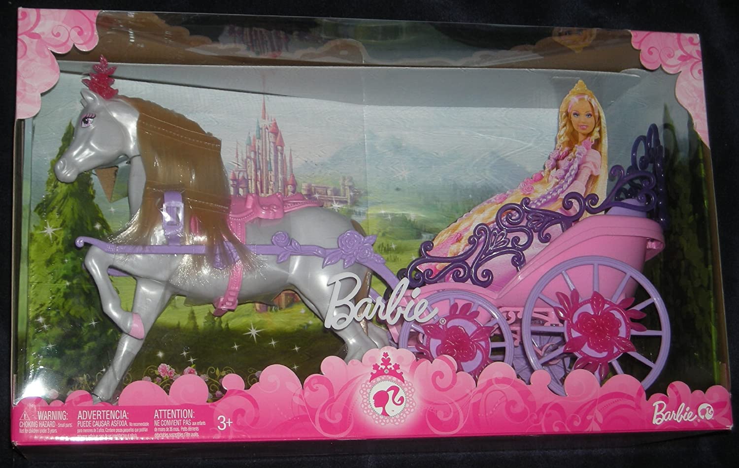 Detail Barbie Cinderella Carriage And Horse Nomer 46