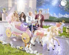 Detail Barbie Cinderella Carriage And Horse Nomer 51