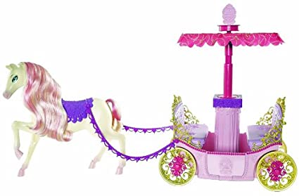 Detail Barbie Cinderella Carriage And Horse Nomer 10