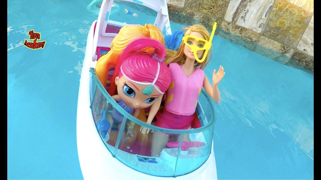 Detail Barbie Dolphin Magic Ocean View Boat Nomer 13