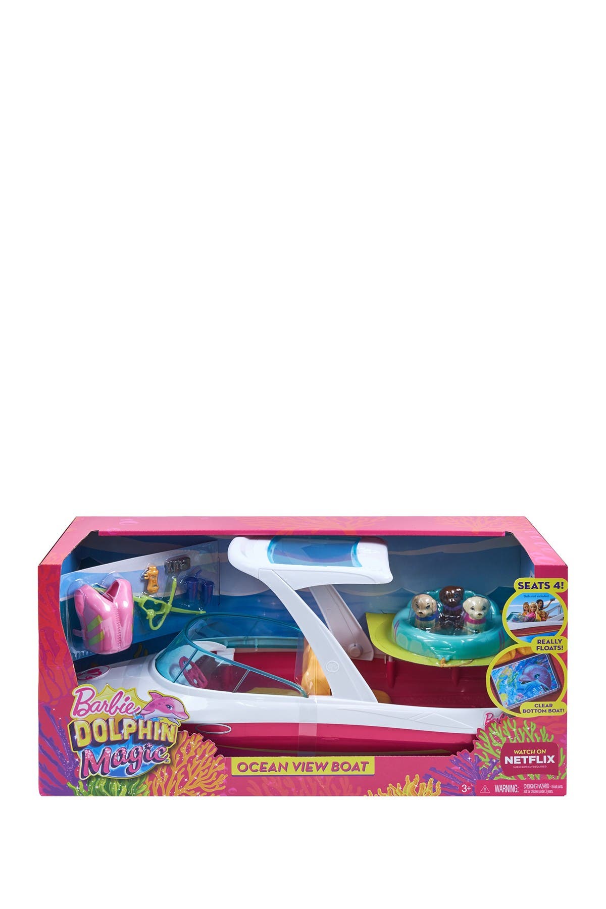 Detail Barbie Dolphin Magic Ocean View Boat Nomer 37