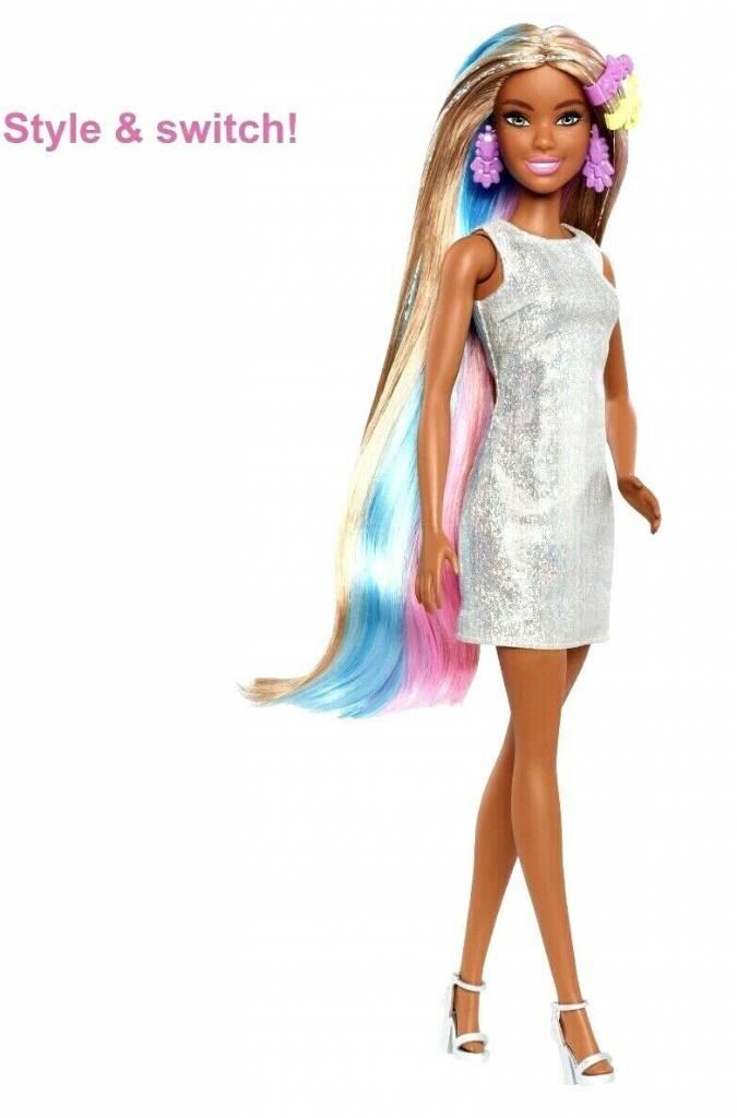 Detail Barbie Fantasy Hair Doll With Mermaid And Unicorn Looks Nomer 21