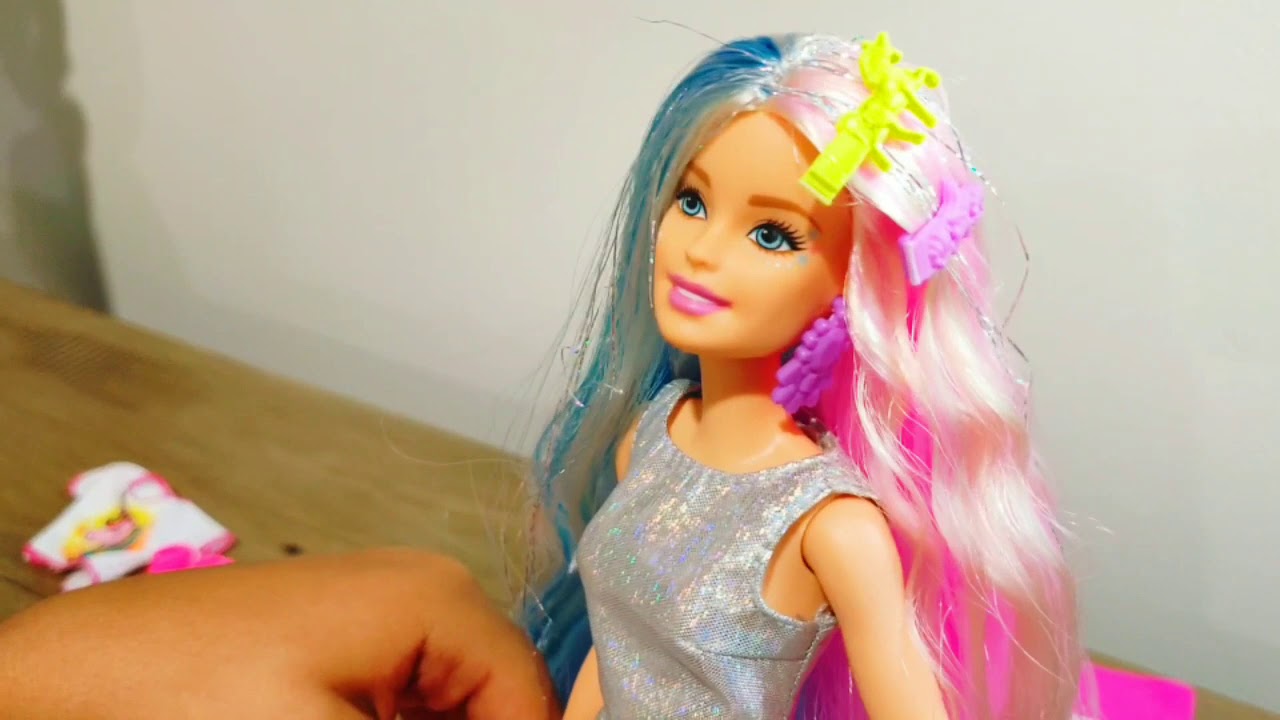 Detail Barbie Fantasy Hair Doll With Mermaid And Unicorn Looks Nomer 34