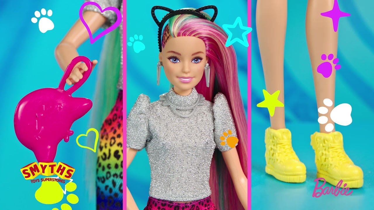 Detail Barbie Leopard Rainbow Hair Nomer 23