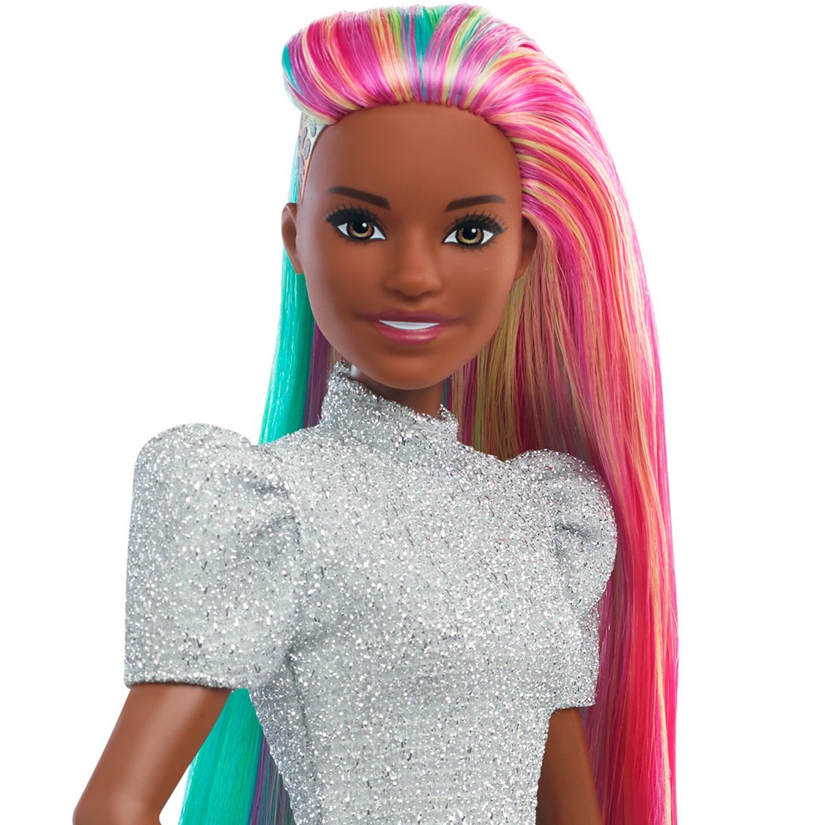 Detail Barbie Leopard Rainbow Hair Nomer 46