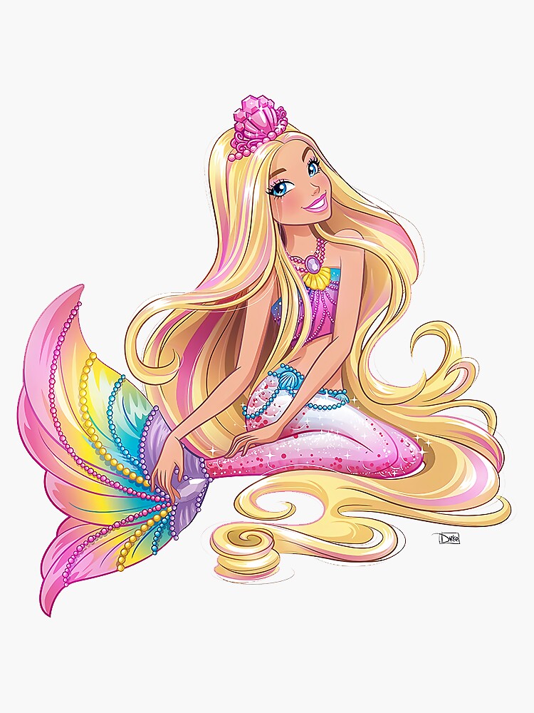 Detail Barbie Mermaid Clipart Nomer 3