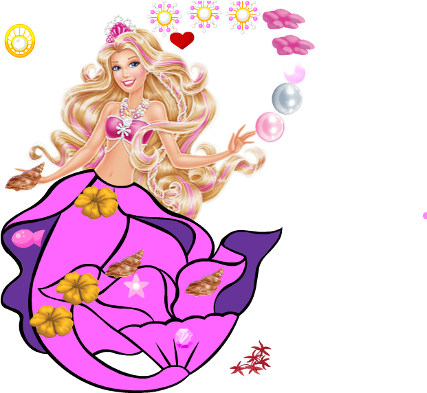 Detail Barbie Mermaid Clipart Nomer 33