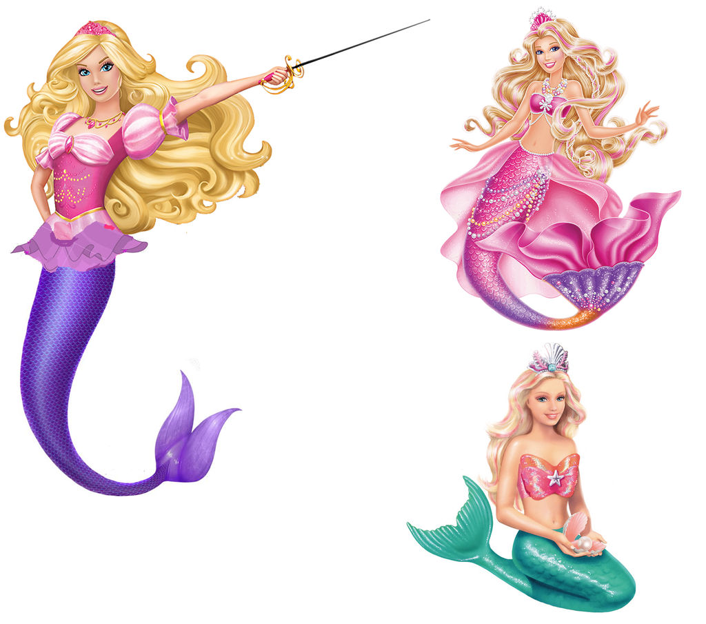 Detail Barbie Mermaid Clipart Nomer 9