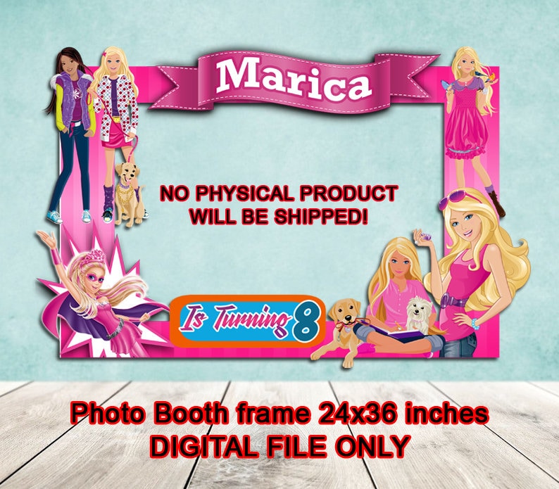 Detail Barbie Photo Booth Frame Nomer 11