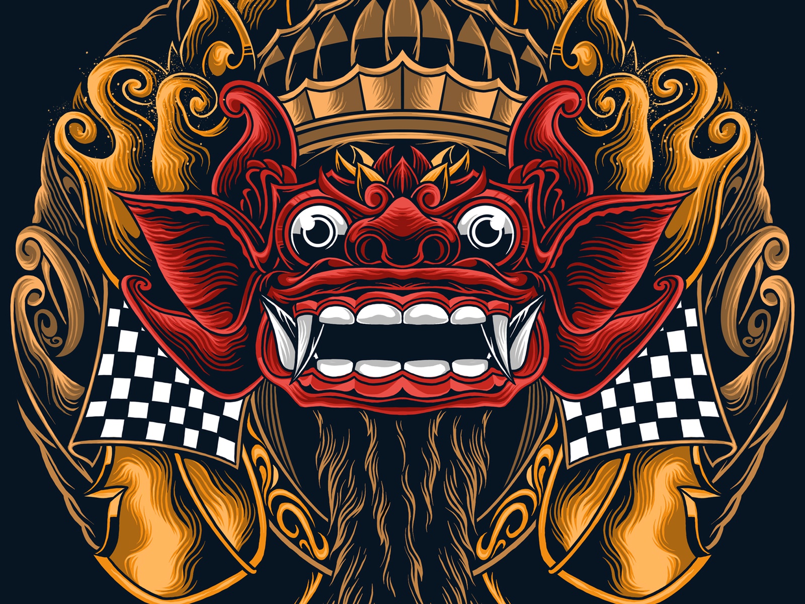 Detail Barong Bali Art Nomer 11