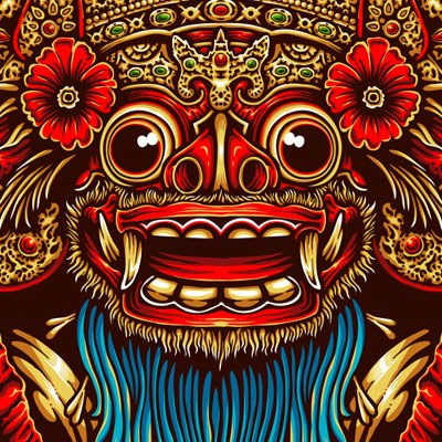 Detail Barong Bali Art Nomer 12