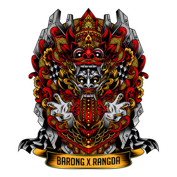 Detail Barong Bali Art Nomer 28