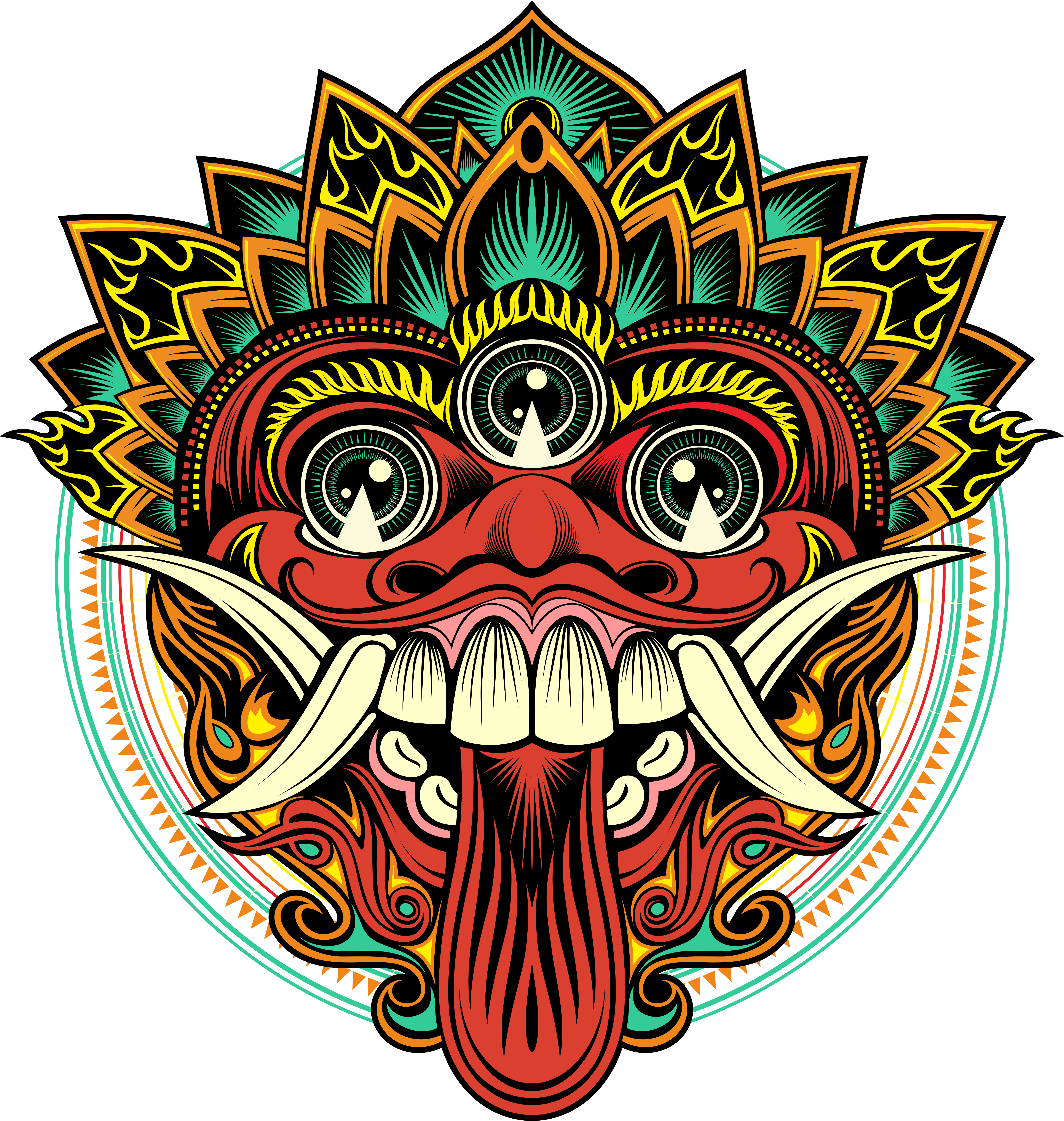 Detail Barong Bali Art Nomer 7