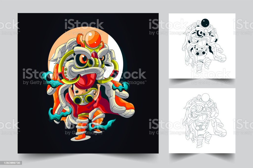 Detail Barongsai Vector Free Download Nomer 32