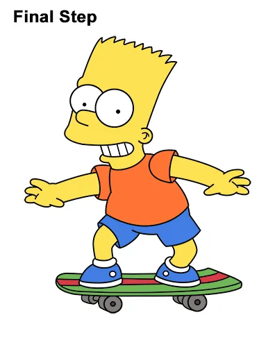 Detail Bart Simpson Full Body Nomer 4