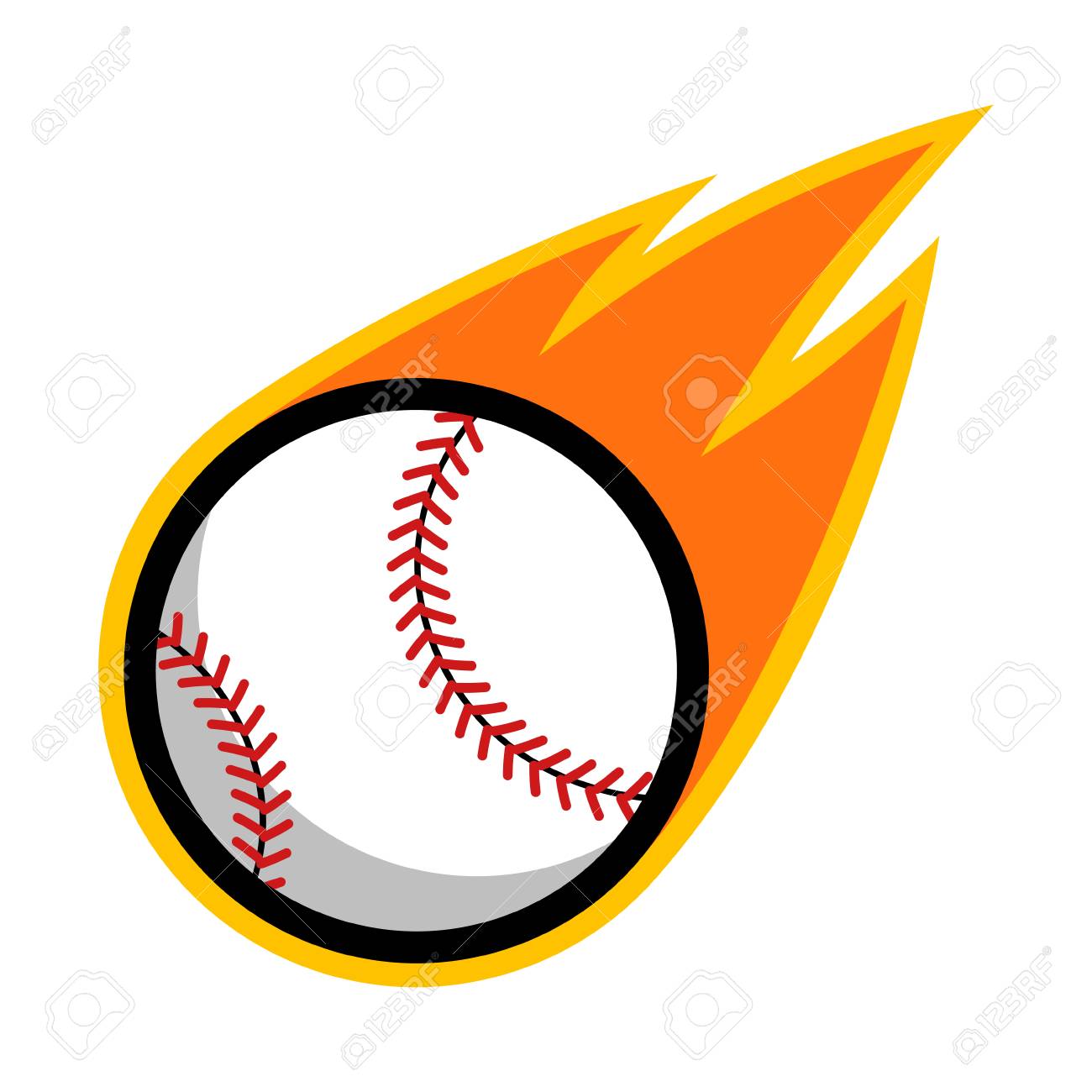 Detail Baseball Flying Clipart Nomer 7