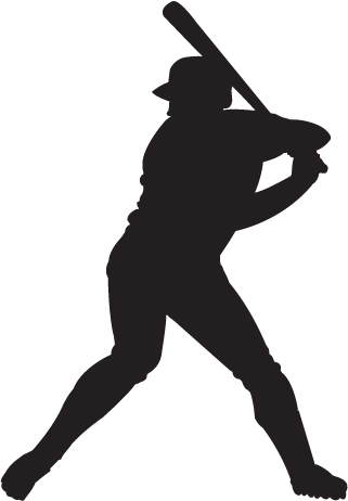 Baseball Player Silhouette Clipart - KibrisPDR