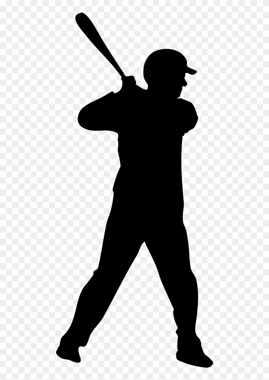 Detail Baseball Player Silhouette Clipart Nomer 10