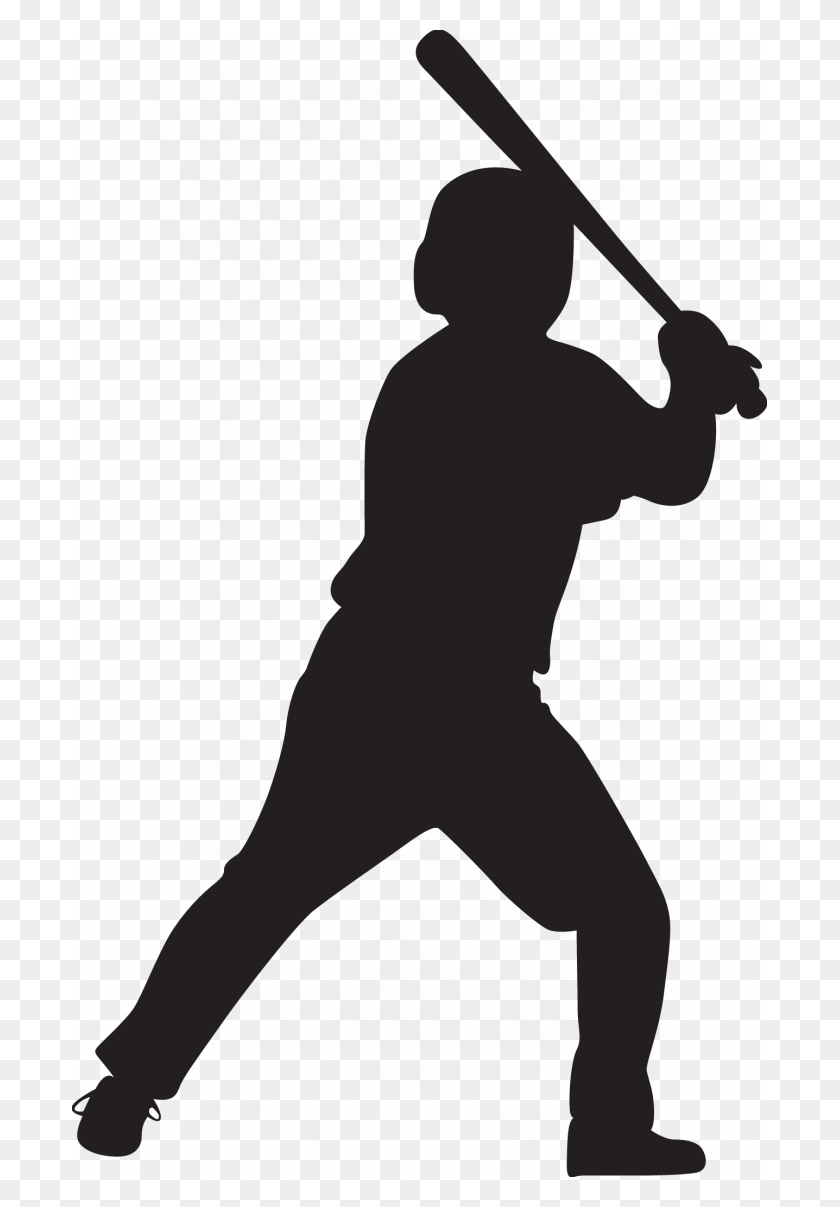 Detail Baseball Player Silhouette Clipart Nomer 12