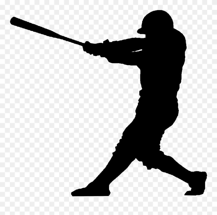 Detail Baseball Player Silhouette Clipart Nomer 14