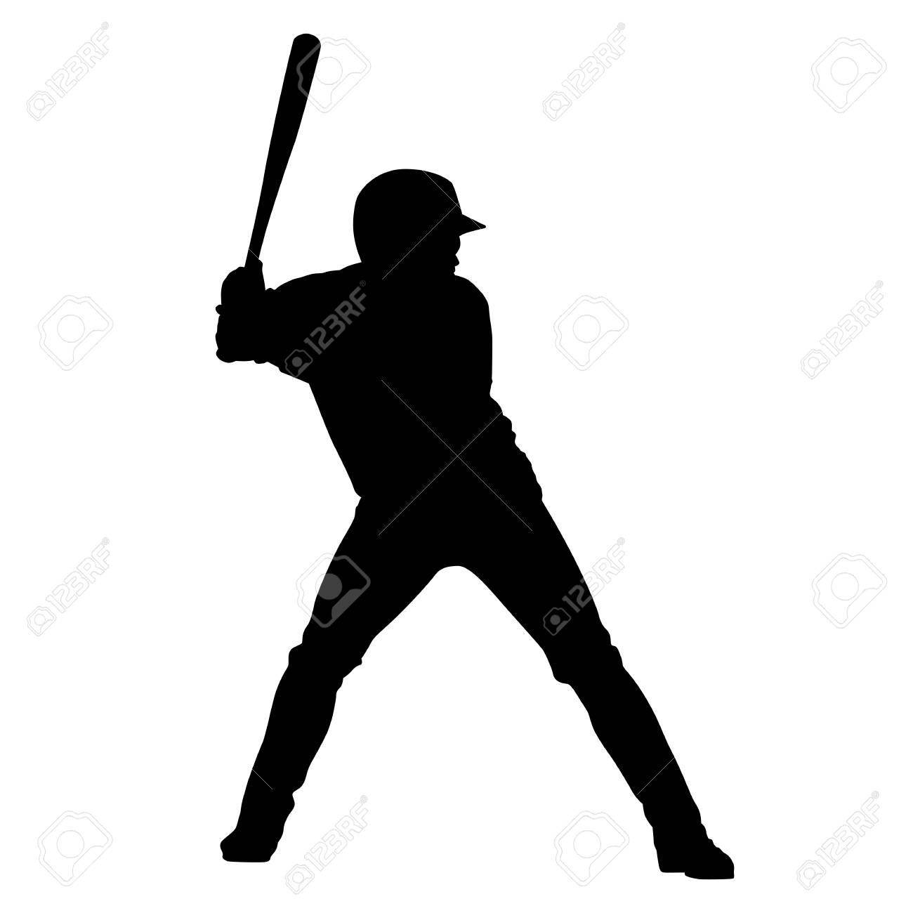 Detail Baseball Player Silhouette Clipart Nomer 26