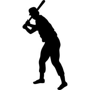 Detail Baseball Player Silhouette Clipart Nomer 9