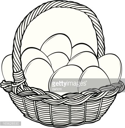 Detail Basket Of Eggs Clipart Nomer 17