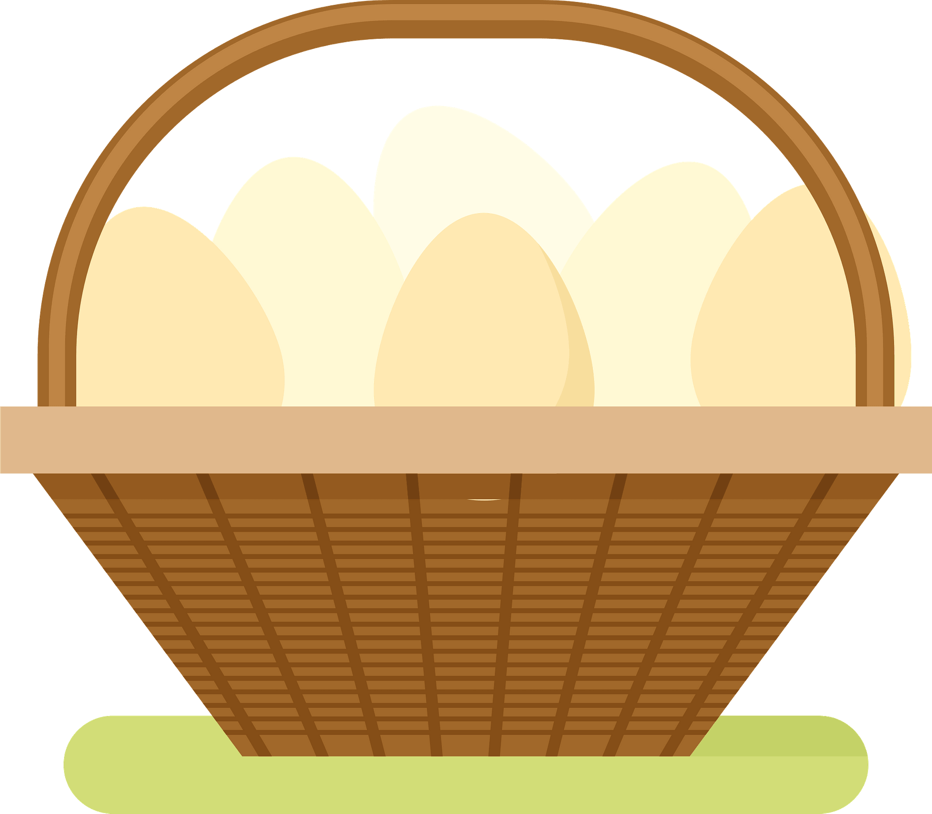 Detail Basket Of Eggs Clipart Nomer 44