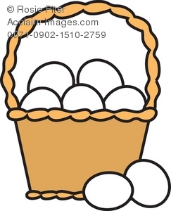 Detail Basket Of Eggs Clipart Nomer 10