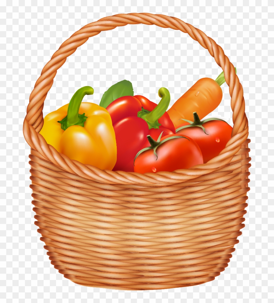 Detail Basket Of Vegetables Clipart Nomer 9