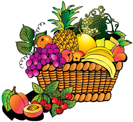 Detail Basket Of Vegetables Clipart Nomer 48