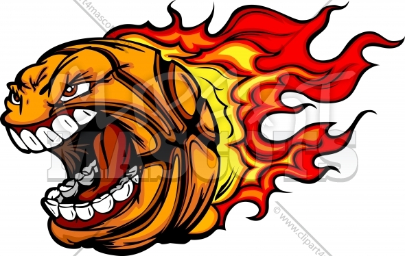 Detail Basketball Flames Clipart Nomer 13