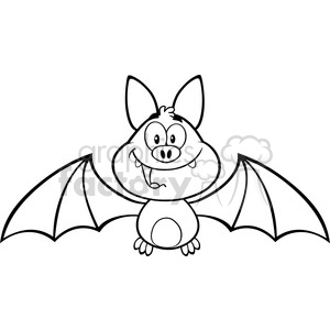 Detail Bat Black And White Clipart Nomer 14