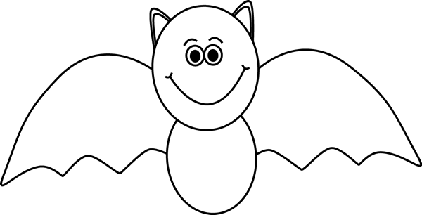 Detail Bat Black And White Clipart Nomer 37