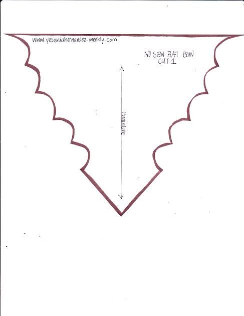 Bat Bow Template Free - KibrisPDR