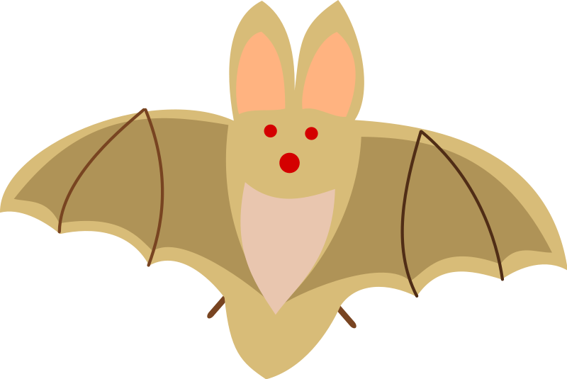 Detail Bat Clip Art Free Nomer 39