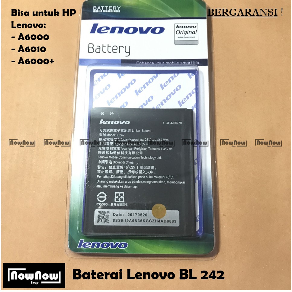 Detail Baterai Lenovo A6000 Nomer 2