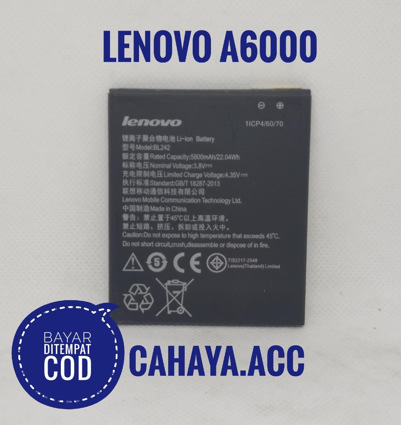 Detail Baterai Lenovo A6000 Nomer 54
