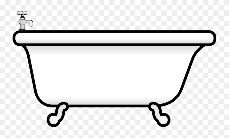 Detail Bath Black And White Clipart Nomer 15