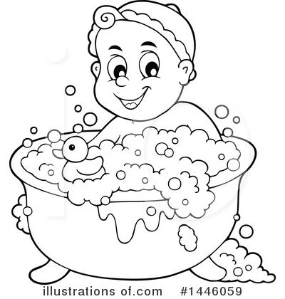 Detail Bath Black And White Clipart Nomer 18