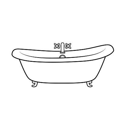 Detail Bath Black And White Clipart Nomer 22