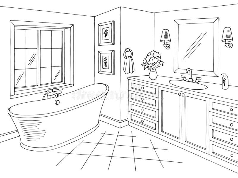 Detail Bath Black And White Clipart Nomer 23