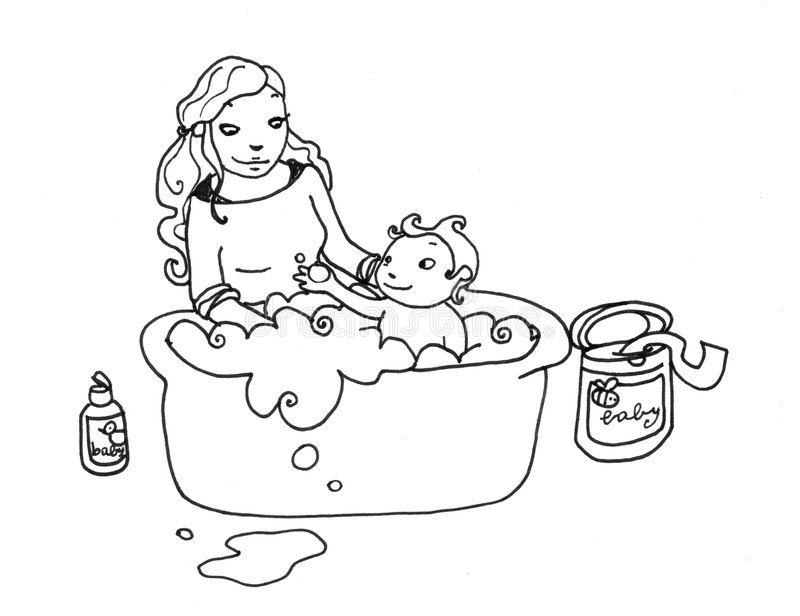 Detail Bath Black And White Clipart Nomer 26