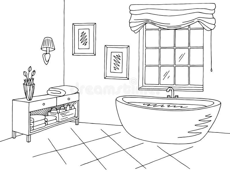 Detail Bath Black And White Clipart Nomer 33