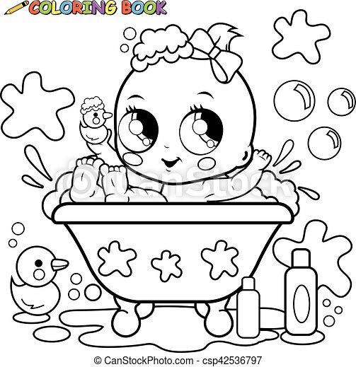 Detail Bath Black And White Clipart Nomer 35