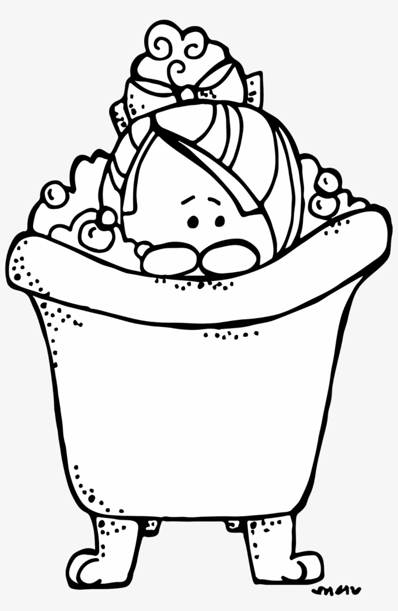 Detail Bath Black And White Clipart Nomer 38